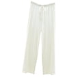 thumbnail image 5 of uublik Comfy Pajamas for Women Set 2 Piece Lounge Set Casual Short Sleeve Tops and Wide Leg Pants Loungewear Matching Sleepwear White, 5 of 8
