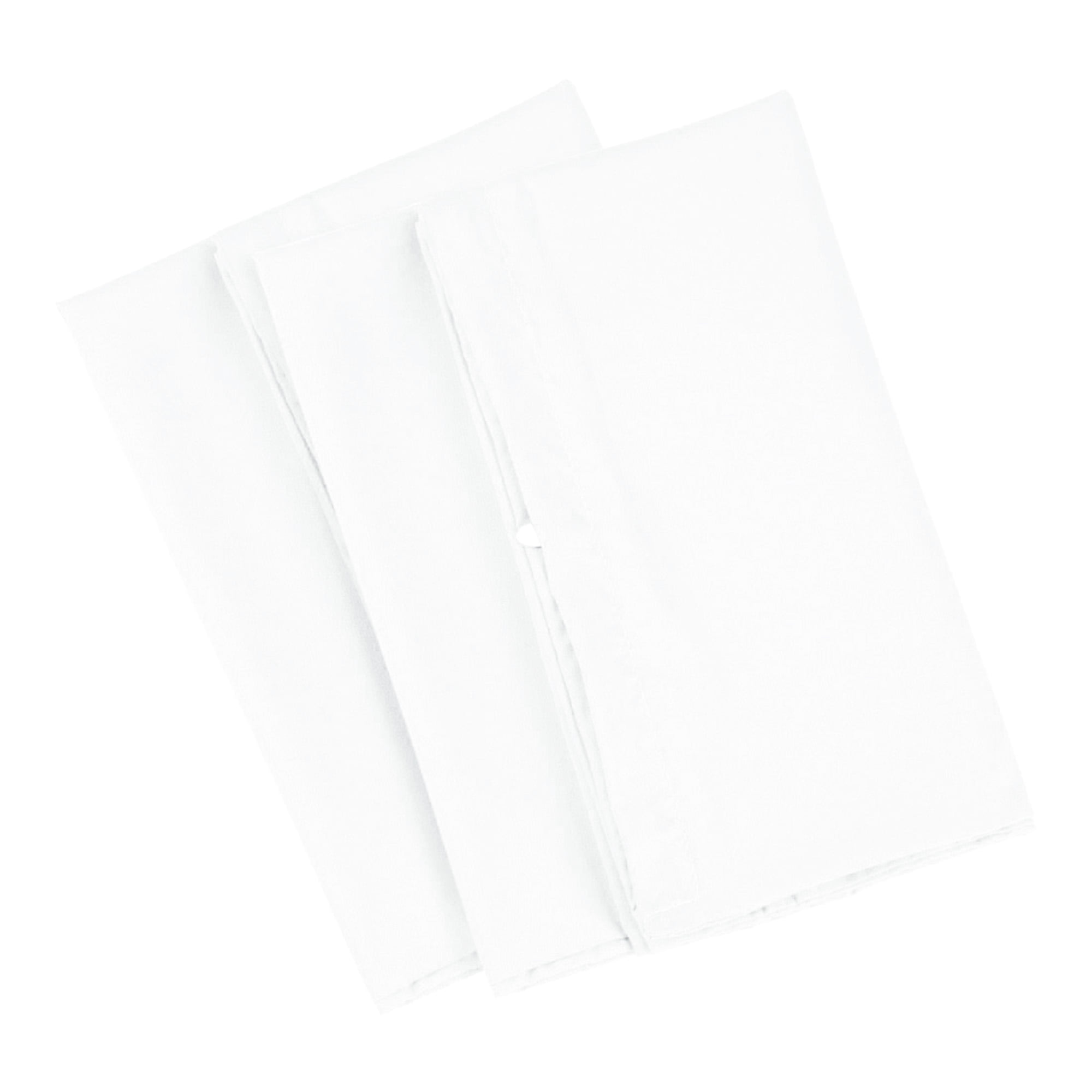 Unique Bargains 2-Piece 1800D Microfiber Solid Pillowcases White Standard