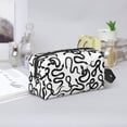 thumbnail image 6 of Uemuo Hand Drawn Snake Pattern Portable Toiletry Bags with Handle, Waterproof travel Make up Bags for Women, Large Capacity Travel Cosmetic Bags, 6 of 9