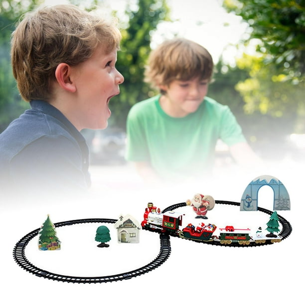 Ensemble de train – Jouet de train électrique pour garçons et filles avec  fumées, lumières et son, pour enfants de 3, 4, 5, 6, 7, 8 ans et plus