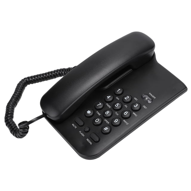 Teléfono KX T3026CID en inglés para hotel, casa u oficina (línea telefónica del Reino Unido con color aleatorio) (negro)