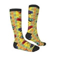thumbnail image 3 of Fotbe 90s Audio Tape print Women's Men's Novelty Crew Socks Cotton Socks Knee High Socks for Walking,Running,Nurses,Pregnancy, 3 of 8