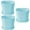 Blue, variant on (Clearance) BNNG Plant Pots, 3 Pack Modern Plastic Planters with Drainage Holes and Saucers for Indoor Outdoor Plants and Flowers, White, Home Office Decorations