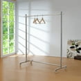 thumbnail image 1 of 72.5" Tall Metal Garment / Coat Rack, Silver finish, 1 of 4