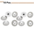 thumbnail image 3 of Uxcell 10pcs 35L Botones de Perla Sintética Plateados de 22mm 7/8" Reemplazo de Botones de Costura para Abrigos, Ropa, Decoración de Bricolaje y Manualidades #6, 3 of 7