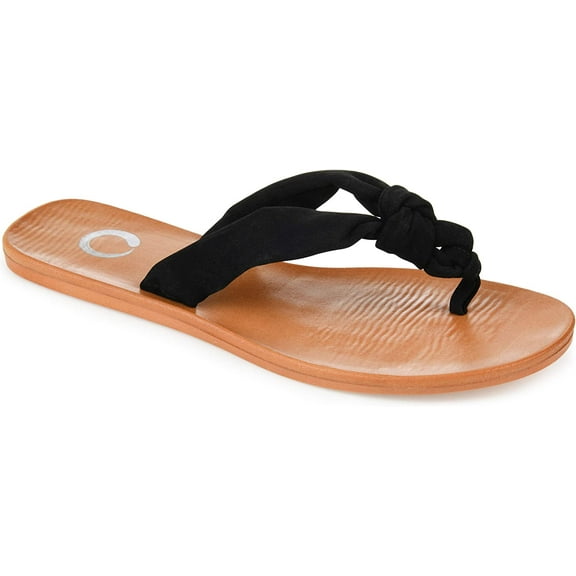 Journee Collection Womens Brindle Sandal 10 Black