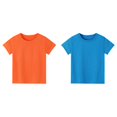 thumbnail image 1 of (2-Pack) Rinsvye Kids Basic T-Shirt Casual Short Sleeve Top Girls Daily Wear Comfortable Play Clothes Childrens Design Tee, 1 of 6