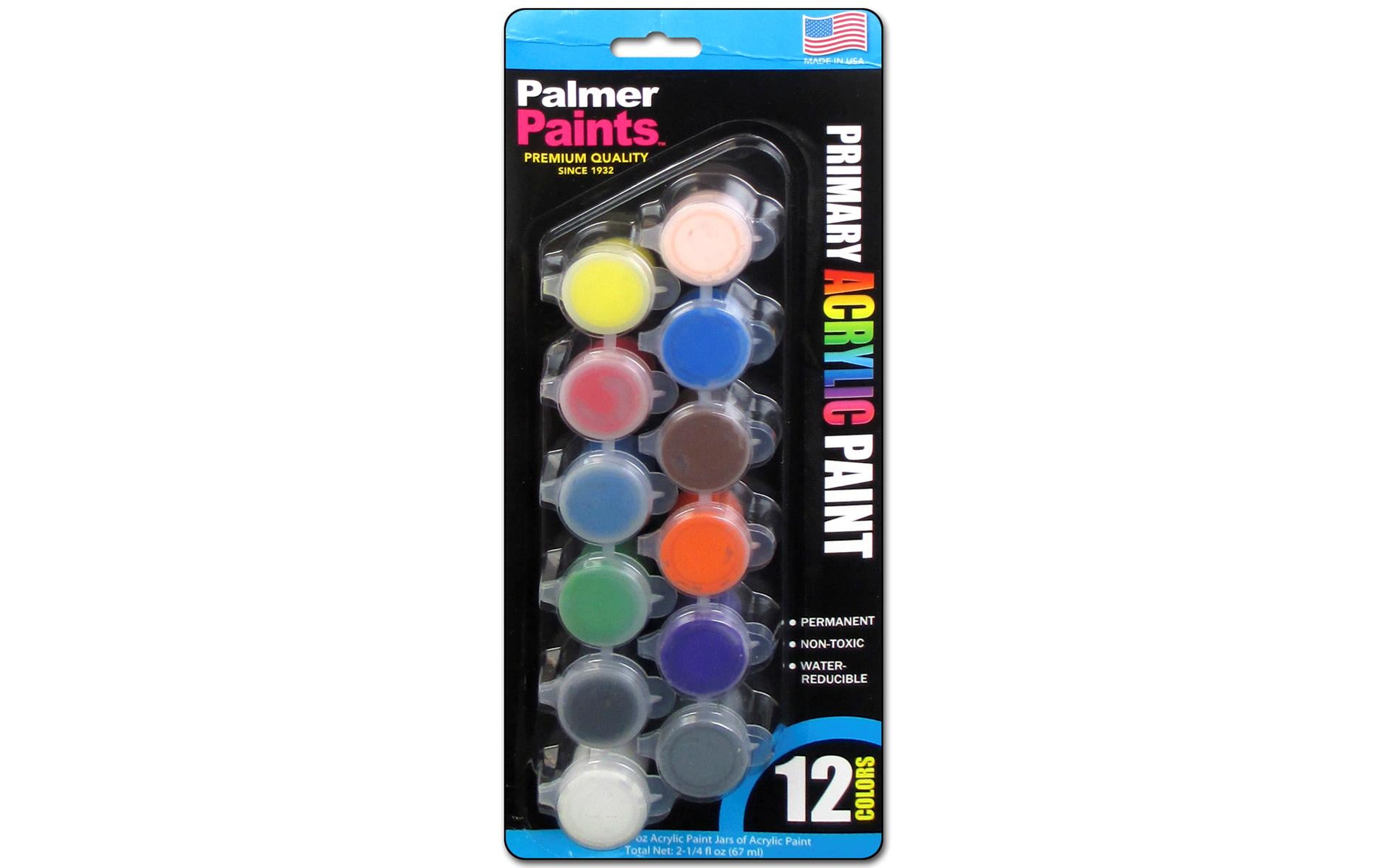 Palmer Acrylic Paint Set 12 Pot Primary Walmart Canada