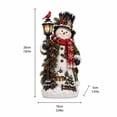 thumbnail image 3 of KUAZOU Christmas Snowman Figurine, Winter Village Tabletop Decoration for Christmas Decorations, Holiday Home Decor, Room Decor, Shelf Mantel Display, Festive Gift for Family and Friends, 3 of 5