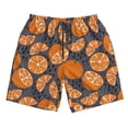 thumbnail image 3 of Uemuo Various Oranges Pattern Men's Swim Trunks Hawaiian Beach Bathing Suit Swimsuits Beach Quick-Dry Shorts with Pockets-, 3 of 9