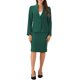 thumbnail image 1 of Conjuntos de falda para mujer INSPIRE CHIC, traje sin cuello, blazer y faldas lápiz, 2 piezas, atuendos elegantes, M Verde, 1 of 6