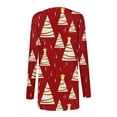 thumbnail image 3 of Ugly Christmas Sweaters for Women 2023 Funny Cute Plus Size Casual Fashion Fall Winter Lightweight Cardigan Long Sleeve Open Front　Christmas Shirts Graphic Holiday Tops Outfits Clothes, 3 of 4