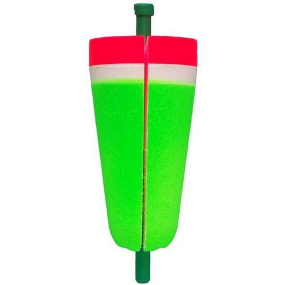 Comal Tackle 2.75" Shallow Popping Rat'l Float, Red & Fluorescent Green
