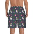thumbnail image 3 of KLL Christmas Party Men's Casual Summer Beach Shorts Hawaiian Shorts with Pockets-X-Large, 3 of 5