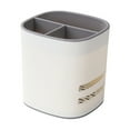thumbnail image 1 of Toothbrush Holders For Bathrooms Kids Toothbrush And Toothpaste Holder Detachable 3 Slots Organizer Bathroom Countertop Storage Toothbrush Holder Detachable AntiSlip Storage Zippe Bags for Shelves, 1 of 3