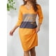 thumbnail image 3 of VISgogo, vestido informal para mujer, estampado de retazos, manga corta, cuello en V, diseño, ropa de calle de playa, vestido suelto VISgogo  moda, 3 of 9