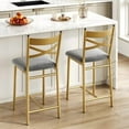 thumbnail image 6 of TEQIN Bar Stools Set,Upholstered Bar Chairs with Back and Footrest,Thick Cushion Bar Chairs,Counter Height Barstools for Kitchen Island Apartment Counter Bar, 6 of 8