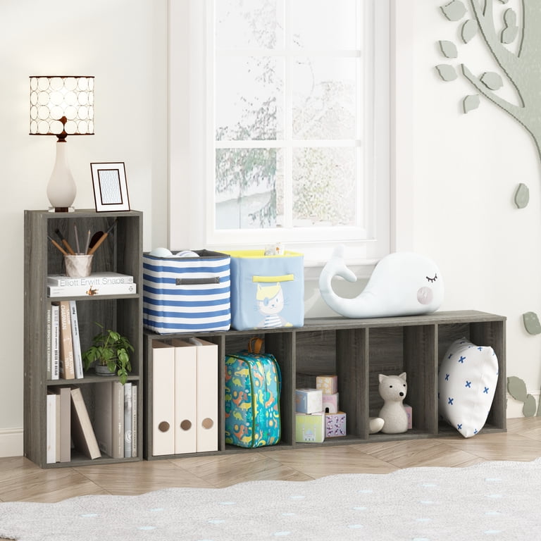 Furinno Luder 5-Tier Open Shelf Bookcase, French Oak photo 6