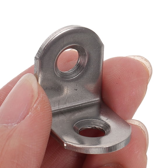 ELAYARD 12pcs Small Stainless Steel L Brackets Corner Brace for Indoor Use, Modern Support Hardware