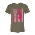 thumbnail image 2 of AmericanFlag Awareness Mens Premium Tri Blend T-Shirt, Military Green, Small, 2 of 3