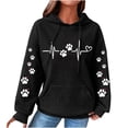 thumbnail image 2 of DPTALR Women Print Round-Neck Long Sleeve Loosen Single Sweatshirt Tops Pullover Blouse, 2 of 4