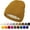 Caramel, variant on Unisex Satin & Silk Lined Slouchy Warm Winter Hat - Knit Satin Lined Beanie for Women & Men