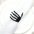 thumbnail image 3 of Reheyre Creative Skeleton Hand Napkin Ring - Exquisite Horror Alloy Napkin Holder for Halloween (6Pcs/Set), 3 of 8