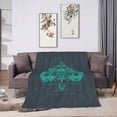 thumbnail image 2 of XMXY Fleece Throw Blanket for Couch, Mystery Skull Ace Print Lightweight Plush Fuzzy Cozy Soft Bed Blankets and Throws for Sofa, 50"x40" inches, 2 of 8