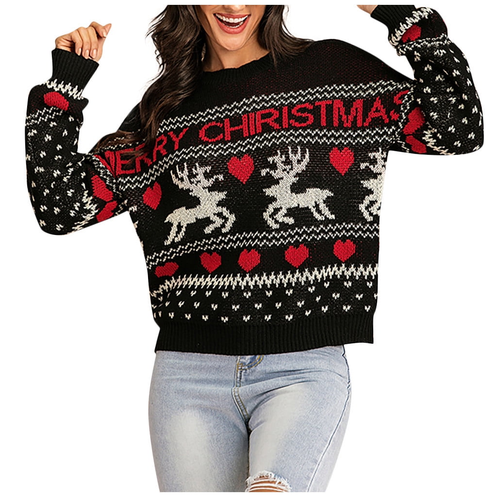 womens plus christmas sweaters