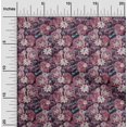 thumbnail image 1 of oneOone Viscose Chiffon Pink Fabric Insect|Leaves & Lotus Floral Craft Projects Decor Fabric Printed By The Yard 42 Inch Wide, 1 of 4