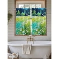 thumbnail image 4 of Blue Green Forests Living Room Curtains 2 Panel, Spring Oil Painting Daisy Nature Landscape Cafe Window Treatment, Farmhouse Bedroom Bathroom Kitchen Curtains Drapes 104"x54", 4 of 6