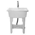 White Freestanding Plastic Utility Sinks Utility Sink Laundry Tub