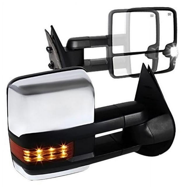 Spec-D RMX-SIV07G2LEDH-P-ZM 07-13 Chevy Silverado Towing Mirror - Power