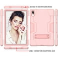 thumbnail image 2 of FIEWESEY for Lenovo Tab P11 Pro Tablet Case , Heavy-Duty Drop-Proof and Shock-Resistant Rugged Hybrid Protective case(with Stand) for Lenovo Tab P11 Pro 11.5 inch (Model:TB-J706F/J706L)(Rose Gold), 2 of 6
