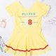 thumbnail image 4 of Traje de baño de una pieza con falda para niñas - Traje de baño para niñas Traje de baño para estudiantes, 4 of 6