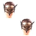 thumbnail image 1 of sweethay Fundas de gargantilla de vampiro, pieza facial de diseño ahuecado de moda Retro para Cosplay para Festival, costumbres exóticas para Type2 NO2, 1 of 6