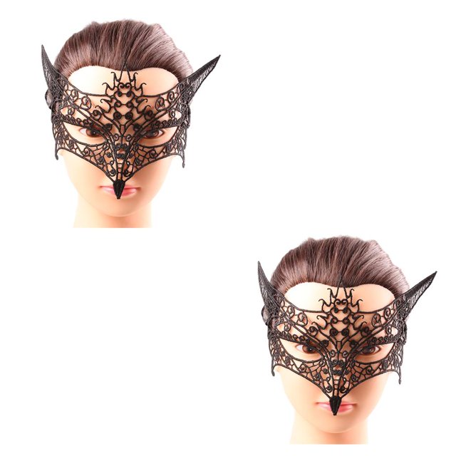 sweethay Fundas de gargantilla de vampiro, pieza facial de diseño ahuecado de moda Retro para Cosplay para Festival, costumbres exóticas para Type2 NO2