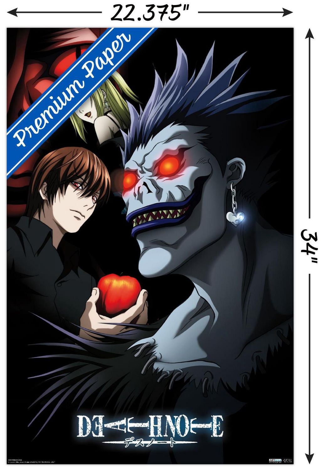 Death Note - Group Wall Poster, 22.375" x 34" Framed