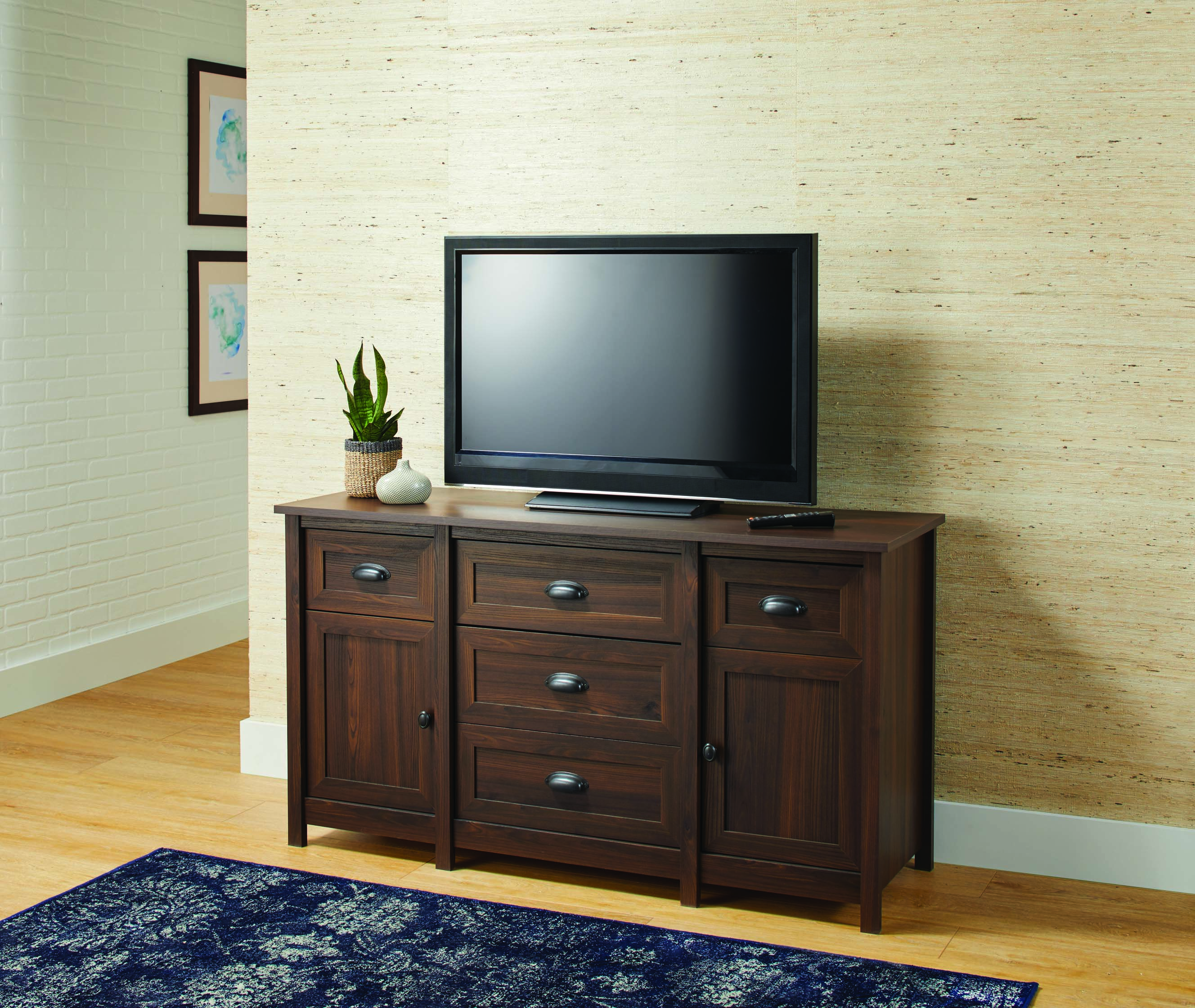 Better Homes & Gardens Lafayette TV Stand, for TVs up to 50", English Walnut Finish - image 2 of 10