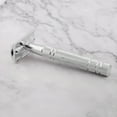 thumbnail image 4 of Vintage Long Handle Double Edge Safety Razor -Stainless Steel Blades-Open Shaving Razor for Smooth Wet Shaving Experience with 5 Coated Double Shavers Blades, 4 of 8