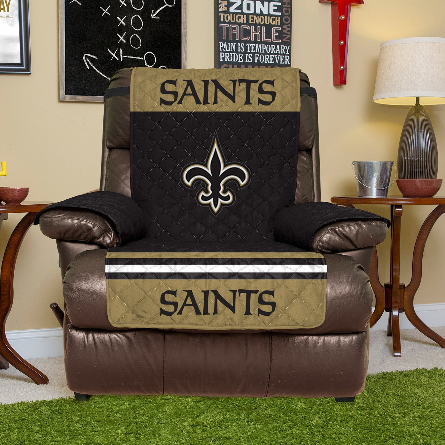 Pegasus Home Fashions Blue New York Giants Quilted Microfiber Recliner Protector Walmart