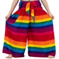 thumbnail image 1 of Pantalons de Plage Boho pour Femmes Taille Haute Décontractée Ample Évasée Jambe Grand Droite Imprimée Pantalons de Plage, 1 of 7