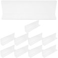 thumbnail image 1 of 10 piezas de divisores de estantes transparentes, divisores transparentes para organización de estantes de armario, divisor de gabinete de cubo de basura tipo empuje, 1 of 6
