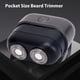 thumbnail image 4 of Tamaña de Bolsillo Trimmer de Barba, Cortador Doble Flotante Recargable de USB., 4 of 7