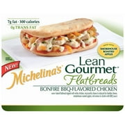 Michelina's Lean Gourmet Bonfire BBQ-Flavored Chicken Flatbreads, 5 oz