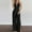 c01Black, variant on Women's Fashion Solid Color Loose Split Elastic Waist Backless Jumpsuit Sleeveless Shoulder Straps Wide Leg Back Pants Pink L