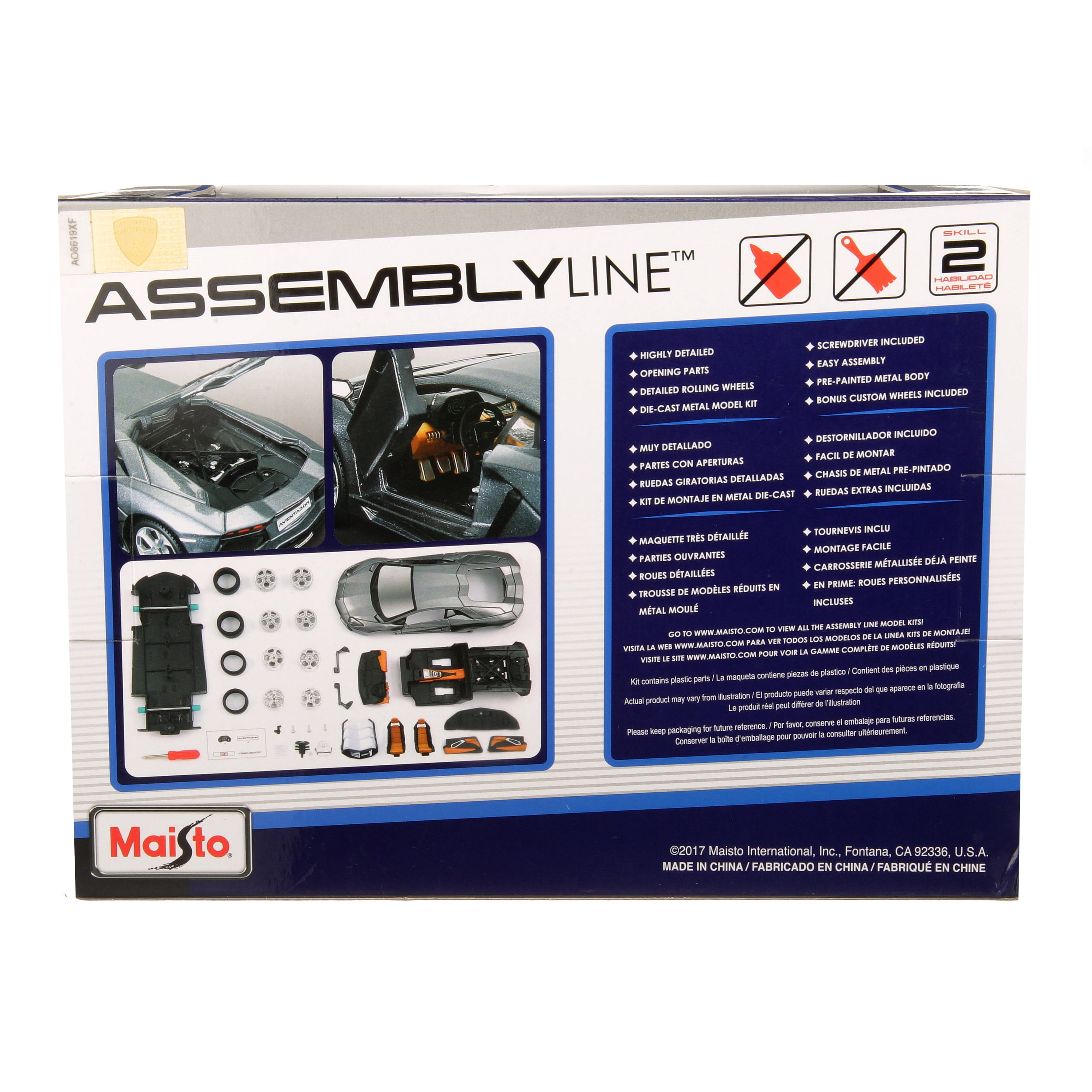 Maisto 1:24 Scale Assembly Line Lamborghini Aventador LP 700-4 Model Kit