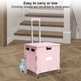 thumbnail image 4 of Caja Herramientas Plegable Carrito Mano Con Ruedas Portátil Utilitario Telescópico 4 Giratorias para Viajes Compras Mudanzas Almacenamiento Uso en Oficina, 4 of 9