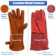 thumbnail image 4 of Guantes de soldadura QeeLink de piel forrada resistentes al calor y al fuego, 4 of 6