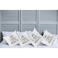 thumbnail image 2 of Ambesonne Saying Throw Pillow Cover 4 Pack, Positive Life Message, 24", Charcoal Grey White, 2 of 7